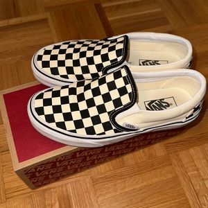 Vans Checker board slip ons